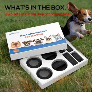 typecase Airtag - (2pack)Ultra-Durable Plastic Pet Collar Case for Apple Airtags
